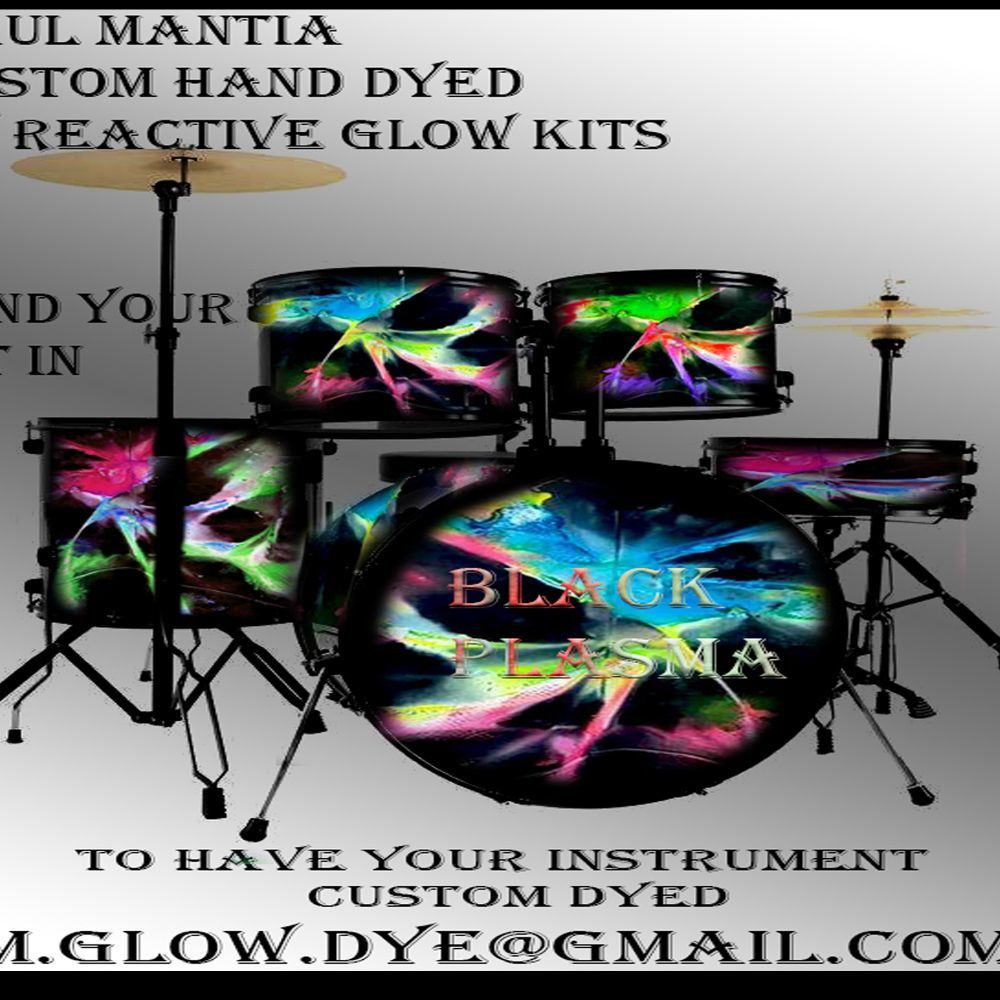 Custom hand dyed uv reactive instruments. glows